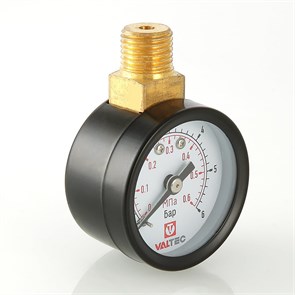 {{photo.Alt || photo.Description || 'Манометр 40х1/4 6 бар для редуктора давления (верхнее радиальное подключение)  VALTEC VT.TM40.VC.02'}}