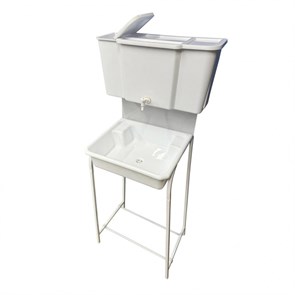 {{photo.Alt || photo.Description || 'Рукомойник "Уличный" металл. каркас 400х500 бело-серый (без ЭВН-17л + мойка ПЛАСТ.+ кран пласт.)'}}