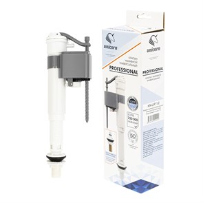 Заливной клапан UNICORN универсальный (бок/ниж. подвод, пласт. штуцер 1/2