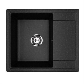 {{photo.Alt || photo.Description || 'Мойкa ML-GMU05 УЛЬТРА с крылом, черный камень, 575*495 мм (глуб. чаши 190)'}}