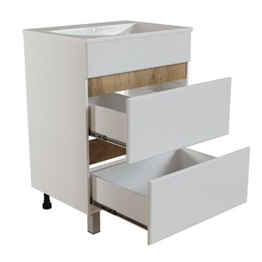 {{photo.Alt || photo.Description || 'Тумба д/ванной "БРИКС-50" 2 ящика белый/дуб вотан под рак."Breeze 50" мебельный (Sanita Luxe) (ПВХ)'}}