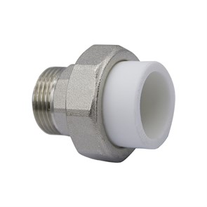 Муфта комб. разъемная, нар 32х1'' EVER® plast  БЕЛЫЙ (Россия) УСИЛЕННАЯ UPF 013 32 03 00 WU