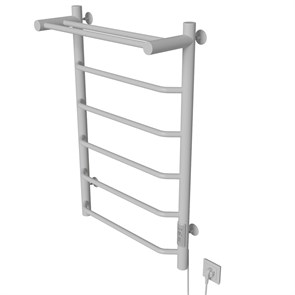 {{photo.Alt || photo.Description || 'Полотенцесушитель MIXLINE MIRA  80х50 (таймер, 336 Вт, 5 перекладин + ПОЛКА) электрический БЕЛЫЙ'}}