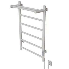 {{photo.Alt || photo.Description || 'Полотенцесушитель MIXLINE VEGA  80х50 (таймер, 318Вт, 5 перекладин + ПОЛКА) электрический БЕЛЫЙ'}}