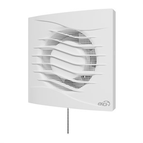 Вентилятор вытяжной  REST 4S C D100 с обратным клапаном,антимоскит сеткой и тяговым выключателем ERA REST 4S C -02