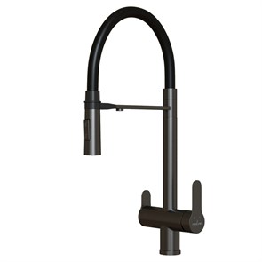 {{photo.Alt || photo.Description || 'Смеситель для кухни 35k MIXLINE MLSS-0401BL черный гиб. излив магнит, подкл.к фильтру, ЧЕРНЫЙ ГРАФИТ'}}