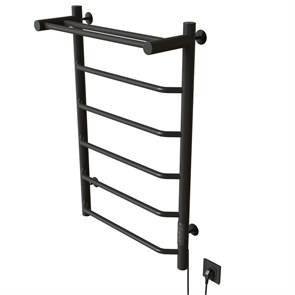 {{photo.Alt || photo.Description || 'Полотенцесушитель MIXLINE MIRA  80х50 (таймер, 336 Вт, 5 перекладин + ПОЛКА) электрический ГРАФИТ'}}