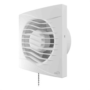 Вентилятор вытяжной  REST 5S C D125 с обратным клапаном,антимоскит сеткой и тяговым выключателем ERA REST 5S C -02