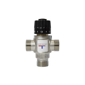 {{photo.Alt || photo.Description || 'Клапан термосмесительный 3/4'' нар/нар/нар боковое смешение 35-60 град VRT'}}