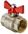 Кран шаровой 1/2'' вн/вн бабочка VALTEC VT.217 VT.217.N.04