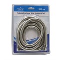 Шланг душевой 200-230 см имп/кон, EPDM, нерж.сталь, хром., растяг. MIXLINE ЛЮКС (блистер) 526785