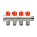 Коллектор 3/4''x1/2'' с регулировочными вентилями VRT (4 вых) VRT-8801-201504
