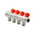 Коллектор 3/4''x1/2'' с регулировочными вентилями VRT (4 вых) VRT-8801-201504