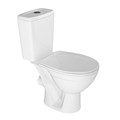Унитаз-компакт "Соло Люкс м/лифт" белый (гориз, нижн, сид. полип. м/лифт, 2-кн.арм.) (Rosa) 4640021062142