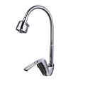 Смеситель для кухни 40к F43701-B FRAP бок.ручка (гибкий излив, п/гайку, хром, силумин) F43701-B