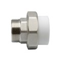 Муфта комб. разъемная, нар 40х1 1/4" EVER® plast  БЕЛЫЙ (Россия) UPF 013 40 04 00 W