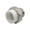 Муфта комб. разъемная, нар 40х1 1/4" EVER® plast  БЕЛЫЙ (Россия) UPF 013 40 04 00 W