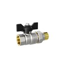 Кран шаровой со сгоном 1/2'' бабочка  LD PRIDE LD 47.306.15