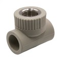 Тройник комб. вн 20х1/2''х20 EVER® plast  СЕРЫЙ (Россия) UPF 023 20 01 20 G
