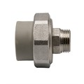 Муфта комб. разъемная, нар 25х1/2'' EVER® plast  СЕРЫЙ (Россия) UPF 013 25 01 00 G
