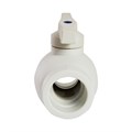 Кран шар 50 ручка PP-R EVER® plast БЕЛЫЙ (Россия) UPF 005 50 00 00 W
