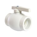 Кран шар 63 ручка PP-R EVER® plast БЕЛЫЙ (Россия) UPF 005 63 00 00 W