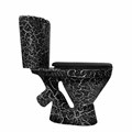 Унитаз-компакт "ЭЛЕГАНТ" черный кракелюр (косой, нижн, сид.полип., арм) (Rosa) 4640021064993