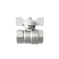Кран шаровой 1/2'' вн/вн бабочка БЕЛАЯ LD PRIDE LD 47.300.15 W
