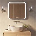 Зеркало MIXLINE "Стив-3" 700*685 (ШВ) сенсорный выключатель, часы + подогрев ФР-1754