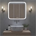 Зеркало MIXLINE "Стив-3" 700*685 (ШВ) сенсорный выключатель, часы + подогрев ФР-1754