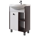 Тумба д/ванной "БОСКО-65" белая/венге под раковину Best-65 (Sanita Lux)(ПВХ) НФ-00005005
