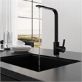 Смеситель для кухни 35к MIXLINE ML-GS14 (308) черный высок. излив ML-GS14 (308)