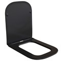 Сиденье для унитаза  WAVE QUADRO дюропласт, микролифт ЧЕРНЫЙ матовый 551231