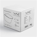 Унитаз подвесной безободковый WAVE ROUND сид. дюропласт, м/л, быстр, ЧЕРНЫЙ матовый (L) 550500