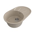 Мойка ML-GMS05 СТАНДАРТ овальная с крылом, песочный (302), 740*455*190мм 00-00002317