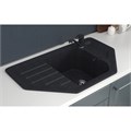 Мойка ML-GMS17 СТАНДАРТ угловая с крылом, черный (308), 780*485*190мм 00-00002377