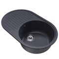 Мойка ML-GM16 КОМФОРТ овальная с крылом, антрацит (343), 730*460*180мм 00-00009370