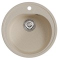 Мойкa ML-GM11 КОМФОРТ круглая, бежевая (328), 500мм (глуб. чаши 180) 00-00009305