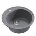 Мойкa ML-GM11 КОМФОРТ круглая, темно-серая (309), 500мм (глуб. чаши 180) 00-00009303