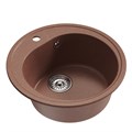 Мойкa ML-GM11 КОМФОРТ круглая, терракотовая (307), 500мм (глуб. чаши 180) 00-00009301