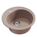 Мойкa ML-GM11 КОМФОРТ круглая, песочная (302), 500мм (глуб. чаши 180) 00-00009300