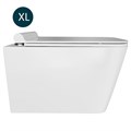 Унитаз подвесной безободковый WAVE LEON сид. дюропласт, м/л, быстр, БЕЛЫЙ глянец (XL) 551737