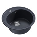 Мойкa ML-GM11 КОМФОРТ круглая, антрацит (343), 500мм (глуб. чаши 180) 00-00009309