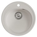 Мойкa ML-GM11 КОМФОРТ круглая, ультра-белая  (341), 500мм (глуб. чаши 180) 00-00009307