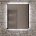 Зеркало MIXLINE "Инканто" 600*700 (ШВ) бесконтактный сенсор, светодиодная подсветка,черная окантовка LED-00002844