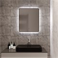 Зеркало MIXLINE "Инканто" 600*700 (ШВ) бесконтактный сенсор, светодиодная подсветка,черная окантовка LED-00002844