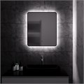 Зеркало MIXLINE "Инканто" 600*700 (ШВ) бесконтактный сенсор, светодиодная подсветка,черная окантовка LED-00002844