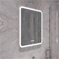 Зеркало MIXLINE "Стив-3" 600*700 (ШВ) сенсорный выключатель, часы + подогрев LED-00002843