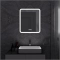 Зеркало MIXLINE "Стив-3" 600*700 (ШВ) сенсорный выключатель, часы + подогрев LED-00002843