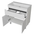 Тумба д/ванной "Лайн-80"  под раковину Фостер 80 (Kirovit)/Fest-80 (Sanita Lux) (ПВХ) tnЛАЙН80.2D.1Y-01